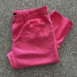 Forever 21 Jeans Womens 30x28 Mid Rise‎ Skinny Stretch Pink Lightweight